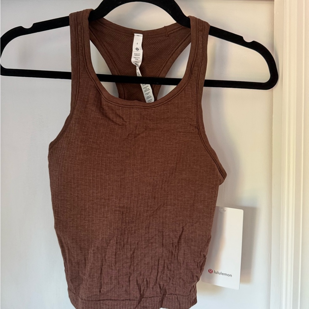NWT lululemon athletica Ebb to street cropped   Tank
